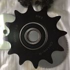 Ball Bearing Idler Sprockets For Ansi Roller Chain Black Color 45C Material